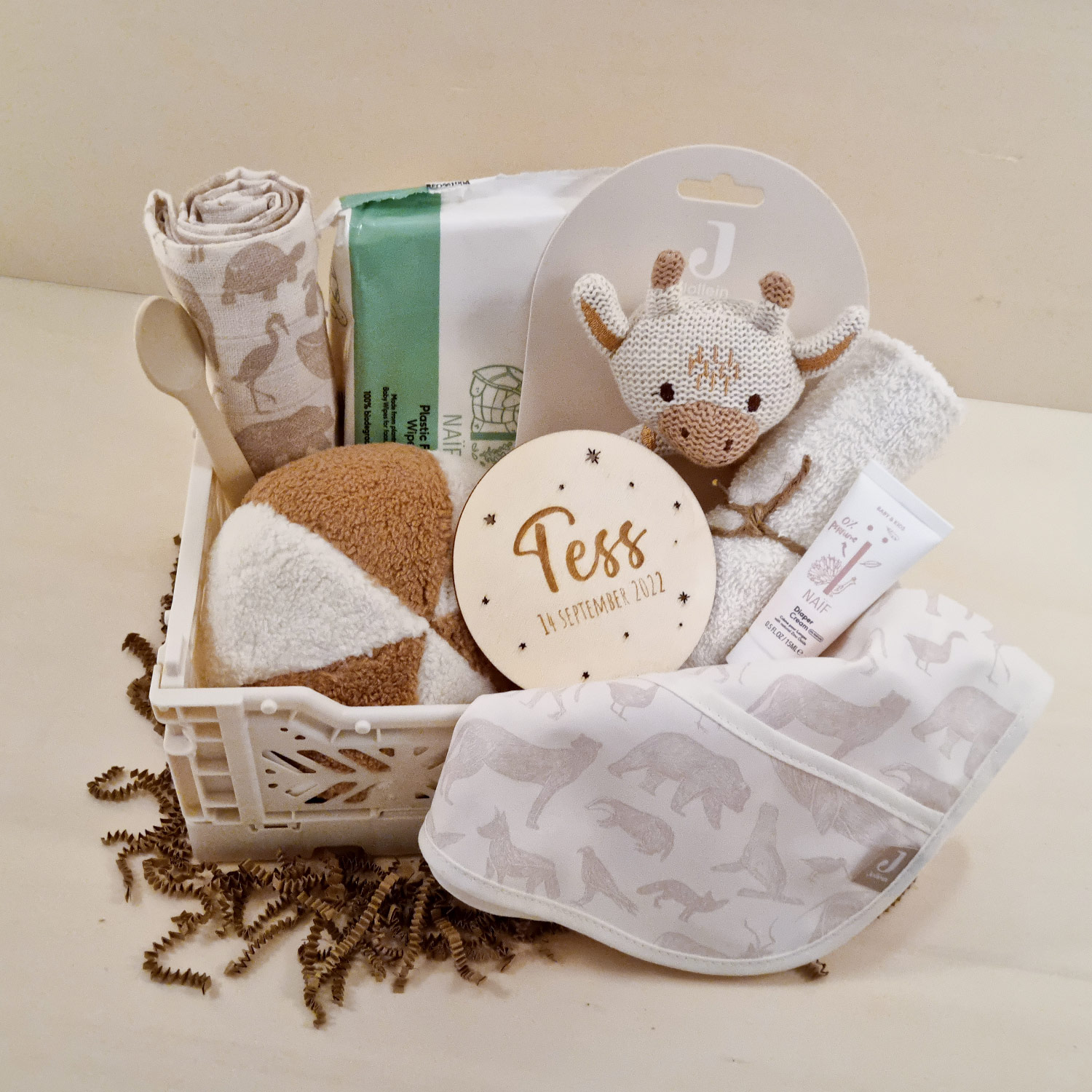 Kraamkratje Giraffe ivory